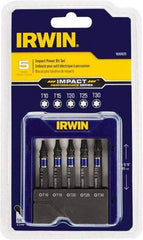 Irwin - 5 Piece, Torx Handle, Power Bit Set - Top Tool & Supply