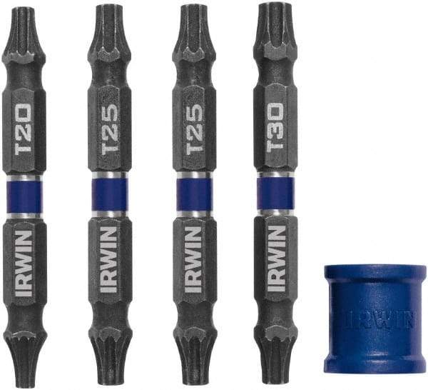 Irwin - 5 Piece, Torx Handle, Double End Bit Set - Top Tool & Supply