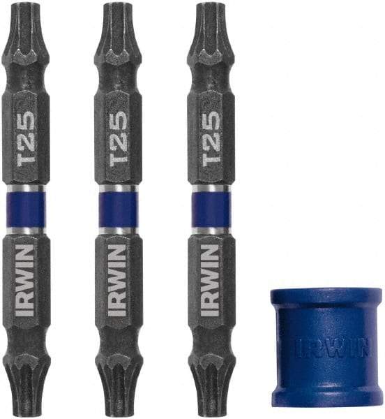 Irwin - 4 Piece, Torx Handle, Double End Bit Set - Top Tool & Supply