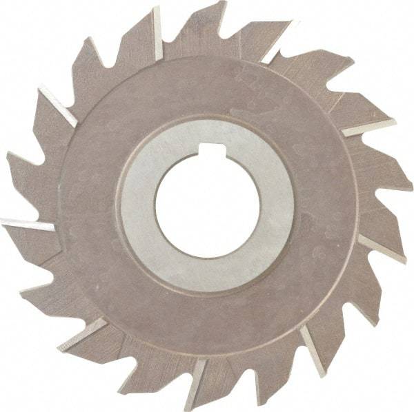 Keo - 4" Diam x 3/16" Width of Cut, 18 Teeth, High Speed Steel Side Milling Cutter - Staggered Teeth, Uncoated - Top Tool & Supply