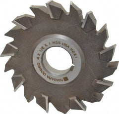 Keo - 4" Diam x 1/2" Width of Cut, 18 Teeth, High Speed Steel Side Milling Cutter - Staggered Teeth, Uncoated - Top Tool & Supply