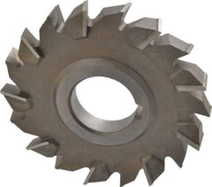 Keo - 4" Diam x 1/2" Width of Cut, 18 Teeth, High Speed Steel Side Milling Cutter - Staggered Teeth, Uncoated - Top Tool & Supply