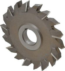 Keo - 4-1/2" Diam x 1/2" Width of Cut, 18 Teeth, High Speed Steel Side Milling Cutter - Staggered Teeth, Uncoated - Top Tool & Supply