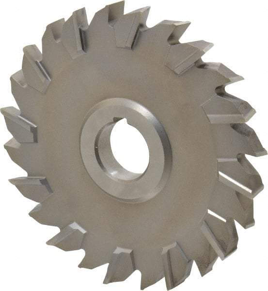 Keo - 5" Diam x 1/2" Width of Cut, 24 Teeth, High Speed Steel Side Milling Cutter - Staggered Teeth, Uncoated - Top Tool & Supply