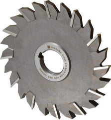 Keo - 6" Diam x 3/8" Width of Cut, 24 Teeth, High Speed Steel Side Milling Cutter - Staggered Teeth, Uncoated - Top Tool & Supply