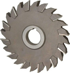 Keo - 6" Diam x 1/2" Width of Cut, 24 Teeth, High Speed Steel Side Milling Cutter - Staggered Teeth, Uncoated - Top Tool & Supply