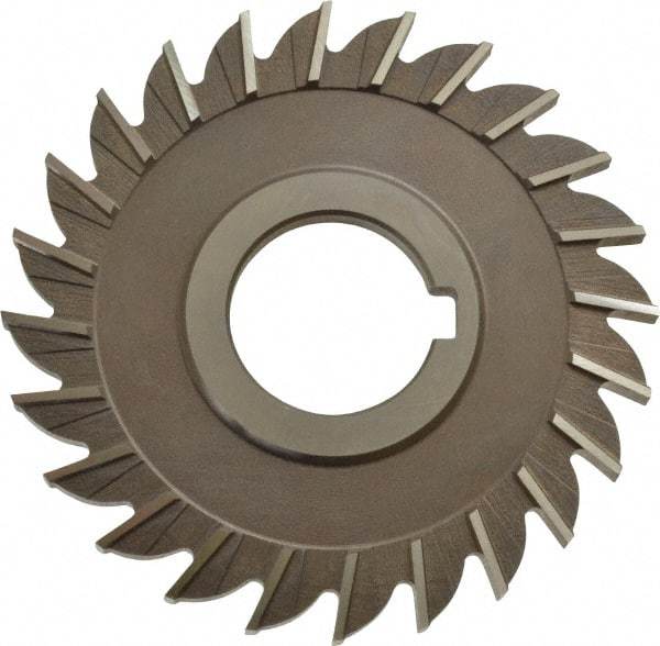 Keo - 4" Diam x 1/4" Width of Cut, 24 Teeth, High Speed Steel Side Milling Cutter - Straight Teeth, Uncoated - Top Tool & Supply