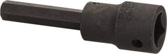 Paramount - 1/2" Drive, 3/8" Impact Hex Bit Socket - 1-3/4" Bit Length, 3-1/4" OAL - Top Tool & Supply