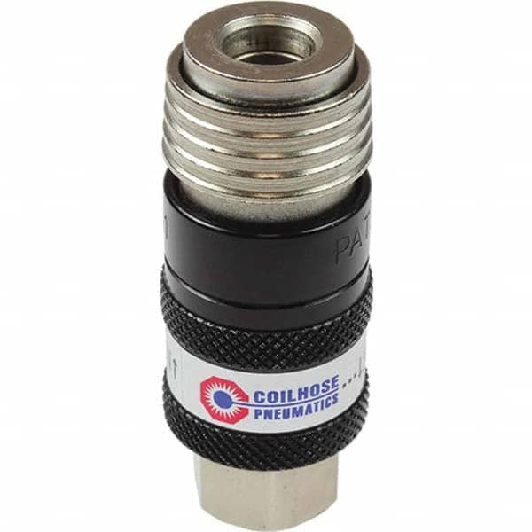 Coilhose Pneumatics - Pneumatic Hose Fittings & Couplings Type: Safety Coupler Thread Size: 0.25 - Top Tool & Supply