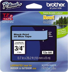 Brother - 3/4" Wide, Blue Tape Cassette - For Label Maker - Top Tool & Supply