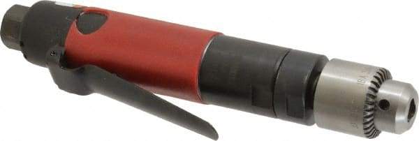 Ingersoll-Rand - 1/4" Keyed Chuck - Inline Handle, 3,300 RPM, 15 CFM, 0.25 hp, 90 psi - Top Tool & Supply