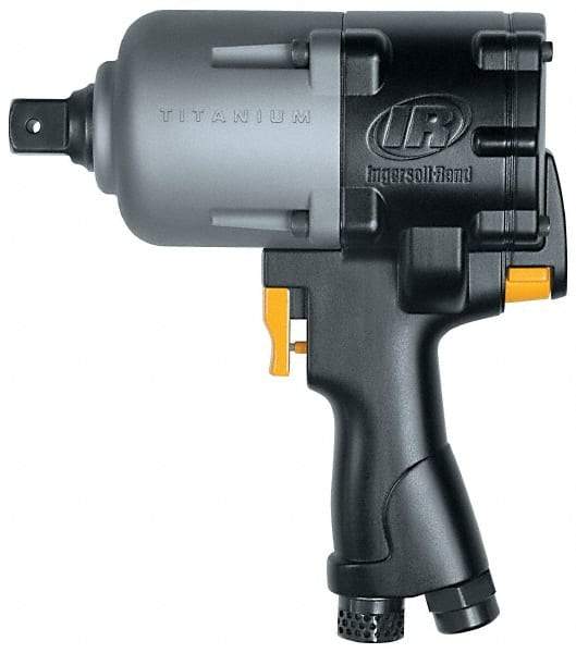 Ingersoll-Rand - 1" Drive, 5,300 RPM, 2,500 Ft/Lb Torque Impact Wrench - Pistol Grip Handle, 800 IPM, 75 CFM, 1/2" NPT Inlet - Top Tool & Supply