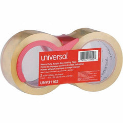 Universal One - 48mm Wide x 3mm Thick x 50m Long, 31102 Box Sealing & Label Protection Tape - Clear - Top Tool & Supply