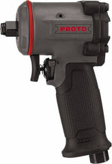 Proto - 1/2" Drive, 10,000 RPM, 635 Ft/Lb Torque Impact Wrench - Pistol Grip Handle, 1,650 IPM, 4.5 CFM, 90 psi, 1/4" NPT Inlet - Top Tool & Supply