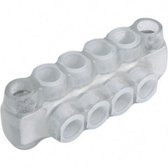 Panduit - 4 Port, 2/0 to 14 AWG Compatible, Tap Connector - 2.86" OAL x 1.31" OAW x 1.36" OAH, Clear - Top Tool & Supply