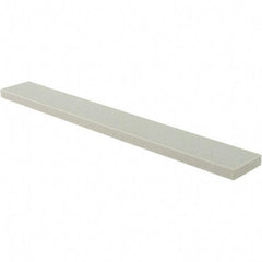 Tru-Maxx - 120 Grit Aluminum Oxide Rectangular Polishing Stone - Fine Grade, 1" Wide x 8" Long x 1/4" Thick - Top Tool & Supply