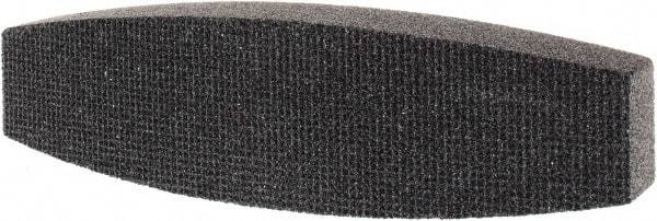 Tru-Maxx - 46 Grit Silicon Carbide Boat (Shape) Polishing Stone - Coarse Grade, 2-1/2" Wide x 9" Long x 1-1/2" Thick - Top Tool & Supply