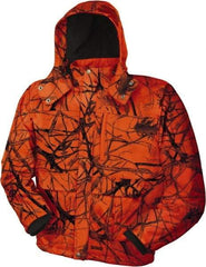 DeWALT - Size S Heated & Cold Weather Jacket - Camo Blaze, Polyester, Zipper Closure, 42" Chest - Top Tool & Supply