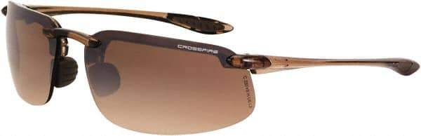 CrossFire - +2.5, Clear Lenses, Scratch Resistant, Frameless Magnifying Safety Glasses - UV Protection - Top Tool & Supply