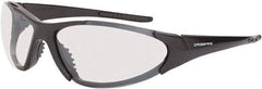 CrossFire - Indoor/Outdoor Lenses, Framed Safety Glasses - Scratch Resistant, Black Frame, Size Universal, Wrap Around - Top Tool & Supply