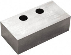 5th Axis - 6" Wide x 2" High x 2.95" Thick, Flat/No Step Vise Jaw - Soft, Aluminum, Manual Jaw, Compatible with V6105M Vises - Top Tool & Supply