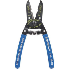 Imperial - 16 to 26 AWG Capacity Wire Stripper/Cutter - 6" OAL, Hardened Steel with Cushion Grip Handle - Top Tool & Supply