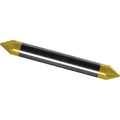 Made in USA - 6mm Cut Diam, 0.2362" Shank Diam, Cone Head Single Cut Burr - Carbide, 4mm LOC, 50mm OAL - Top Tool & Supply