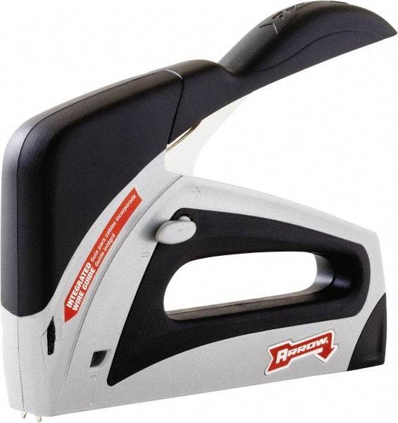 Arrow - Manual Staple Gun - 150 Lb Capacity, Gray & Black, Aluminum Body - Top Tool & Supply