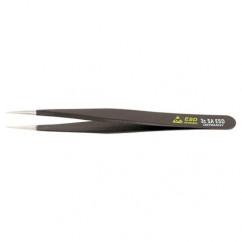 3C SA FINE ROUNDED SHORTER TWEEZERS - Top Tool & Supply