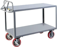 Little Giant - 3,600 Lb Capacity, 24" Wide x 53-1/2" Long x 42" High Shelf Cart - 2 Shelf, Steel - Top Tool & Supply