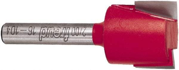 Freud - 3/4" Cut Diam, 1/2" Length of Cut, 0 Flute Mortising Edge Profile Router Bit - Carbide-Tipped, 1/4" Shank Diam, 2" OAL, Proprietary Coating - Top Tool & Supply