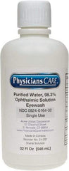 PRO-SAFE - 32 oz, Disposable Eyewash Single Refill Station - Approved by FDA - Top Tool & Supply