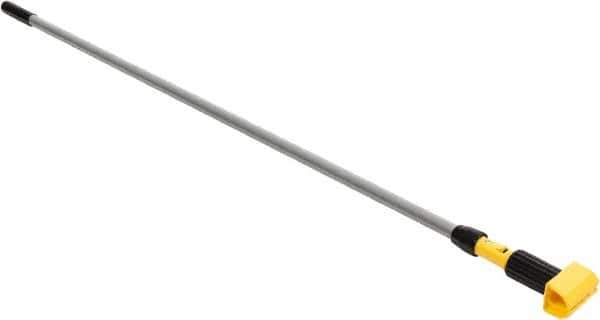 Rubbermaid - 60" Standard Aluminum Clamp Jaw Mop Handle - 5" Mop Head Band, Plastic Connector, Use with Wet Mops - Top Tool & Supply