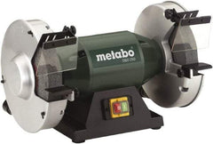 Metabo - 10" Wheel Diam x 1-1/2" Wheel Width, 1-1/2 hp Bench Grinder - 1-1/2" Arbor Hole Diam, 1 Phase, 1,780 Max RPM, 120 Volts - Top Tool & Supply