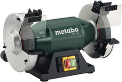 Metabo - 7" Wheel Diam x 1" Wheel Width, 1 hp Bench Grinder - 1" Arbor Hole Diam, 1 Phase, 3,570 Max RPM, 120 Volts - Top Tool & Supply