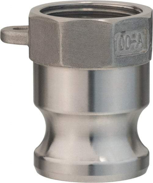 Value Collection - 3" Aluminum Cam & Groove Suction & Discharge Hose Male Adapter Female NPT Thread - Part A, 3" Thread, 500 Max psi - Top Tool & Supply