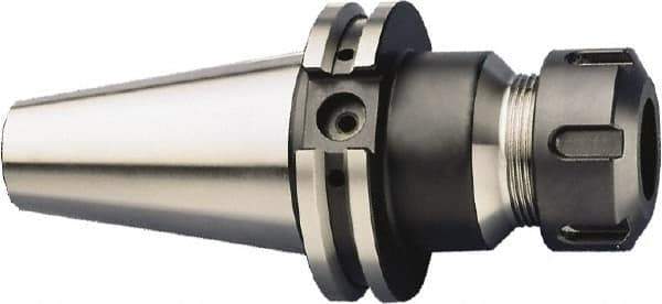 HAIMER - 1mm to 13mm Capacity, 6.3" Projection, CAT50 Taper Shank, ER20 Collet Chuck - 0.0001" TIR, Through-Spindle - Exact Industrial Supply