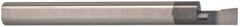 Accupro - 0.11" Min Bore Diam, 0.3" Max Bore Depth, 1/8 Shank Diam, Boring Bar - Right Hand Cut, Solid Carbide, TiAlN Finish - Exact Industrial Supply