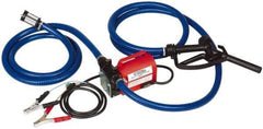 Tuthill - 10 GPM, 3/4" Hose Diam, Pump - 3/4" Inlet, 3/4" Outlet, 12 Volts, 8' Hose Length, 1/5 hp - Top Tool & Supply