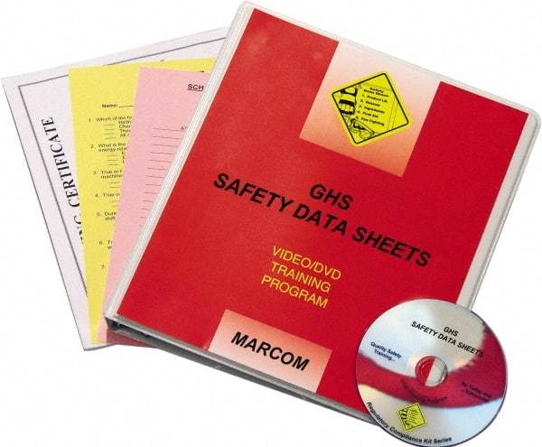 Marcom - GHS Safety Data Sheets, Multimedia Training Kit - 16 Minute Run Time DVD, 1 Course, English - Top Tool & Supply