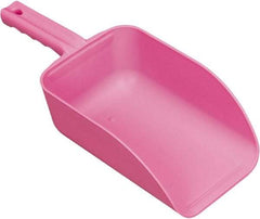 Remco - 82 oz Pink Polypropylene Flat Bottom Scoop - 5.9" Wide x 3.3" Deep Bowl, 15.1" OAL - Top Tool & Supply