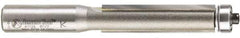 Amana Tool - 1/2" Cut Diam, 2" Length of Cut, 2 Flute Flush Trim Edge Profile Router Bit - Carbide-Tipped, 1/2" Shank Diam, 4-1/4" OAL, Uncoated - Top Tool & Supply