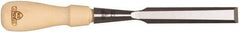 Stanley - 9-21/64" OAL x 5/8" Blade Width Wood Chisel - 5/8" Tip, Hornbeam Wood Handle - Top Tool & Supply