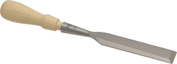 Stanley - 9-31/32" OAL x 1" Blade Width Wood Chisel - 1" Tip, Hornbeam Wood Handle - Top Tool & Supply