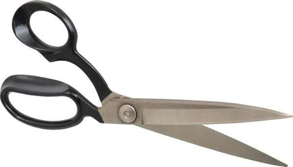 Wiss - 5" LOC, 10-3/8" OAL Bent Upholstery, Carpet, & Fabric Shears - Offset Handle, For Carpet, Composite Materials, Synthetic Fibers - Top Tool & Supply