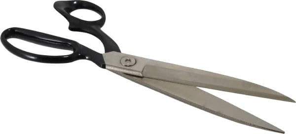 Wiss - 6" LOC, 12-1/2" OAL Bent Upholstery, Carpet, & Fabric Shears - Offset Handle, For Carpet, Composite Materials, Synthetic Fibers - Top Tool & Supply