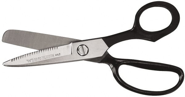 Wiss - 4-3/4" LOC, 8-1/2" OAL Nickel Plated Leather and Belt Shears - Top Tool & Supply