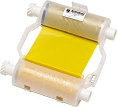 Brady - 4.33" Wide, Yellow & White Resin Ribbon 1 Color Ribbon Cartridge - For BBP30 Label Printer, BBP33 Label Printer, BBP35 Multicolor Sign & Label Printer, BBP37 Color & Cut Sign & Label Printer, BradyPrinter S3100, BBP31 Sign & Label Printer - Top Tool & Supply