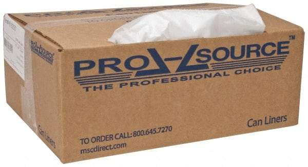 PRO-SOURCE - 1.5 mil Thick, Heavy-Duty Trash Bags - 38" Wide x 58" High, Clear - Top Tool & Supply