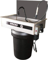 Build-All - Drum Mount Water-Based Parts Washer - 25 Gal Max Operating Capacity, 304 Stainless Steel Tank, 115 Input Volts - Top Tool & Supply